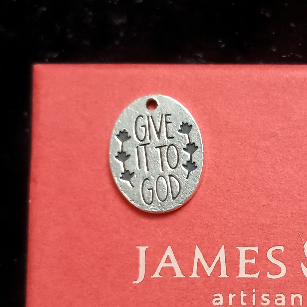 James Avery GIVE IT TO GOD Charm 925 Sterling Silver